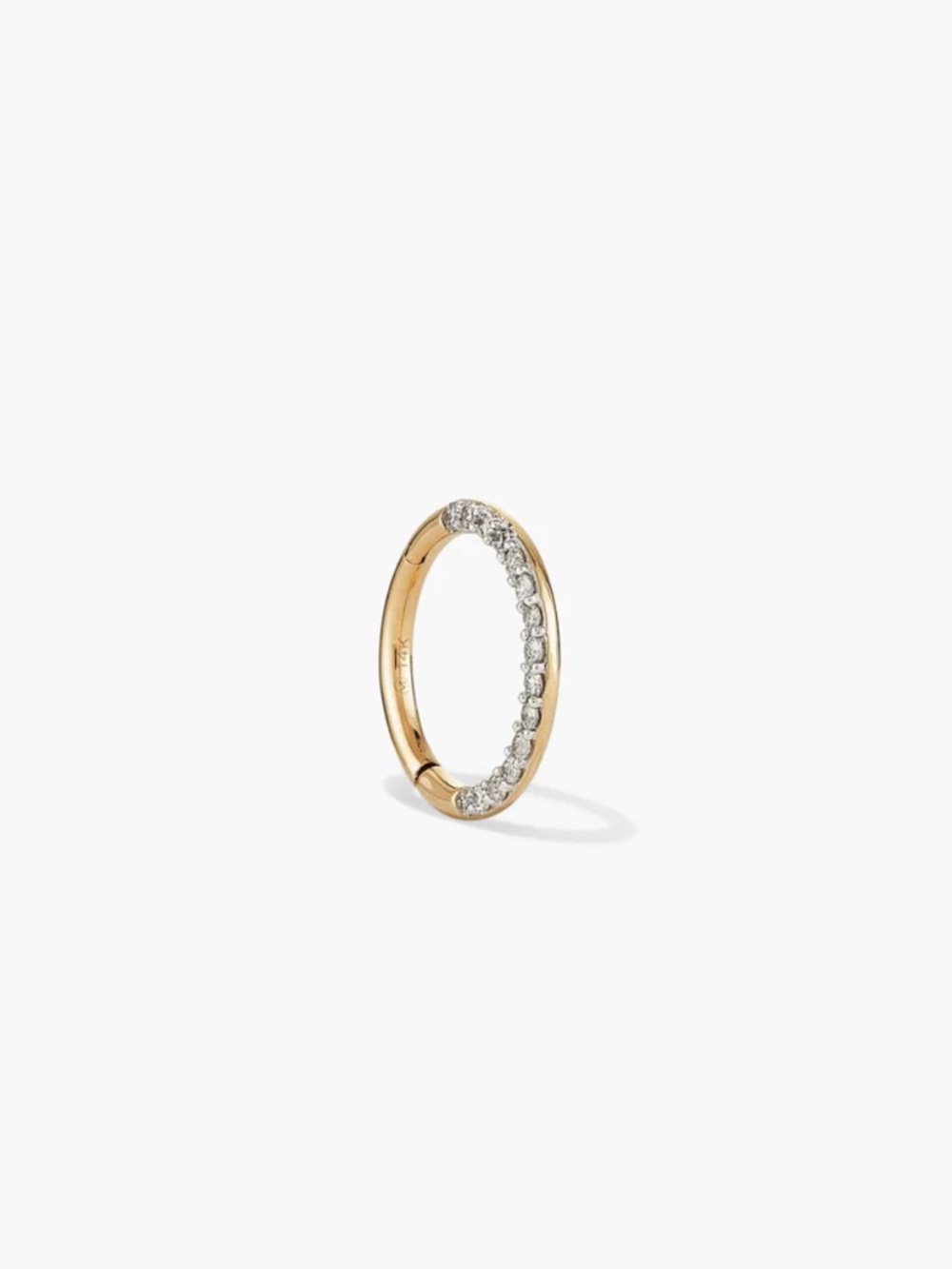 Mejuri - Single Cartilage Pave Diamond Mini Hoop